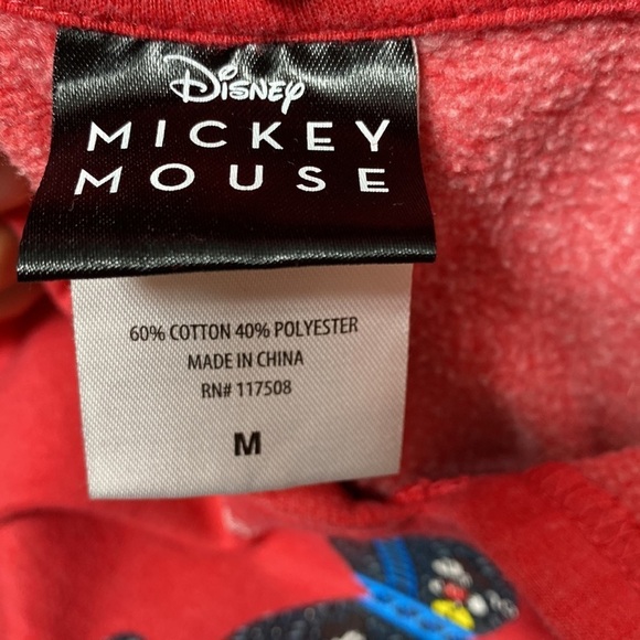 Disney Mickey Mouse “High Score” video game look hoodie kids red medium - Picture 4 of 4